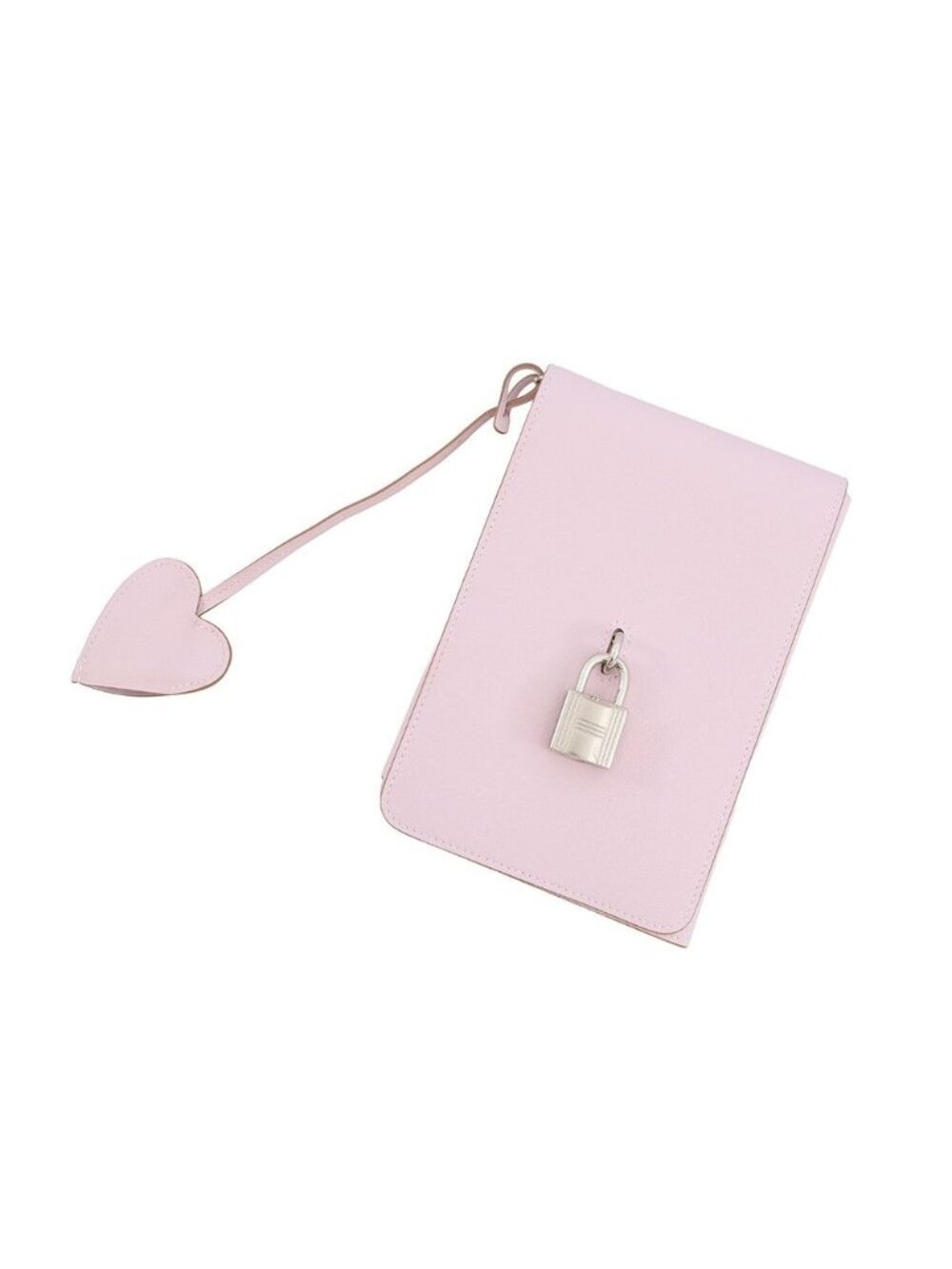 Hermes Note Cover Carnet Secret Mauve Pale Silver Swift Della Cavalleria